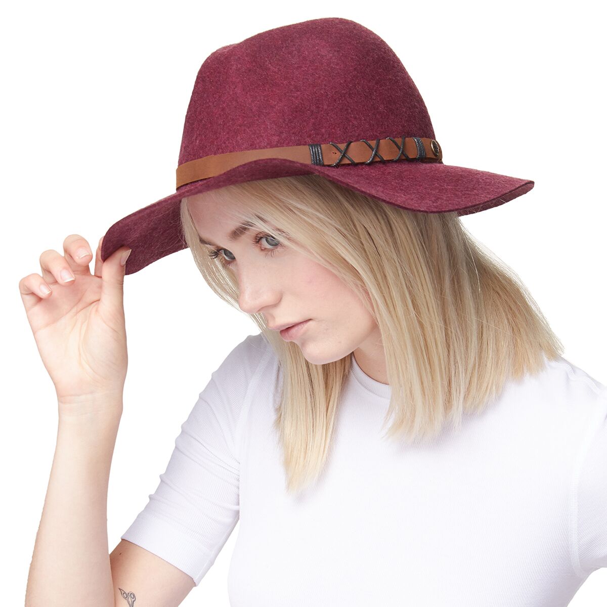 Pistil Soho Wide Brim Hat - Women's One Size Plum