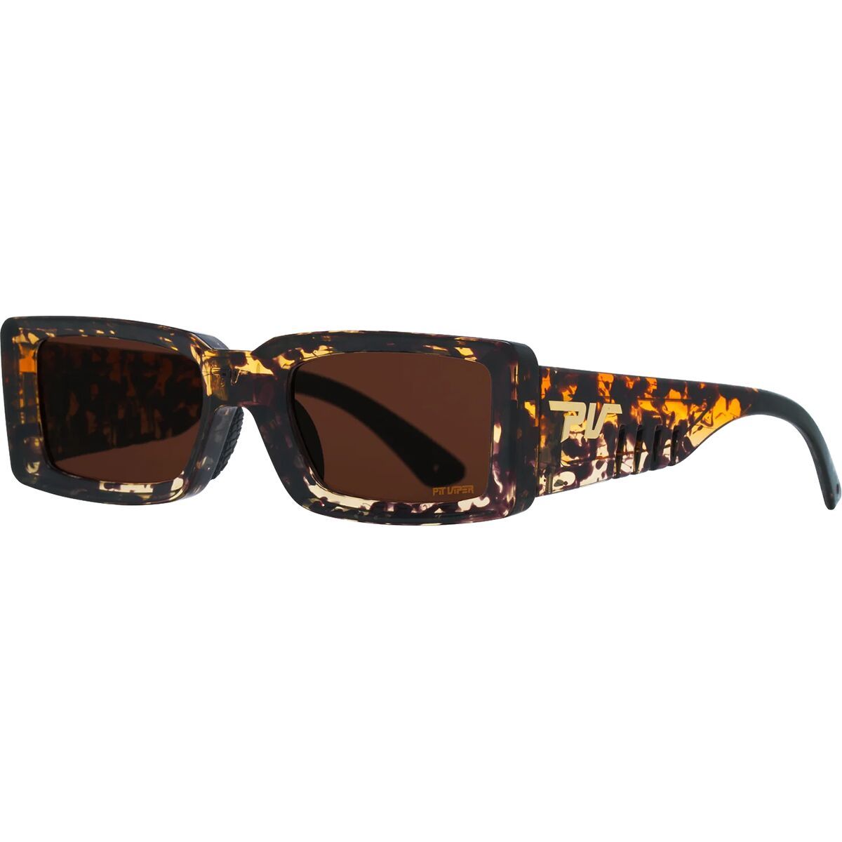 Image of Pit Viper The Low Bones Sunglasses Desert Tortoise Brown, One Size