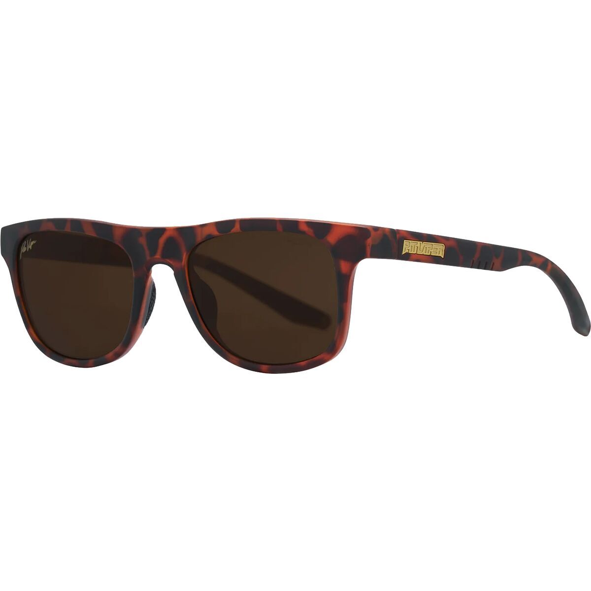 Image of Pit Viper The Highball HDPV Polarized Sunglasses Desert Tortoise HDPV Polarized Brown, One Size