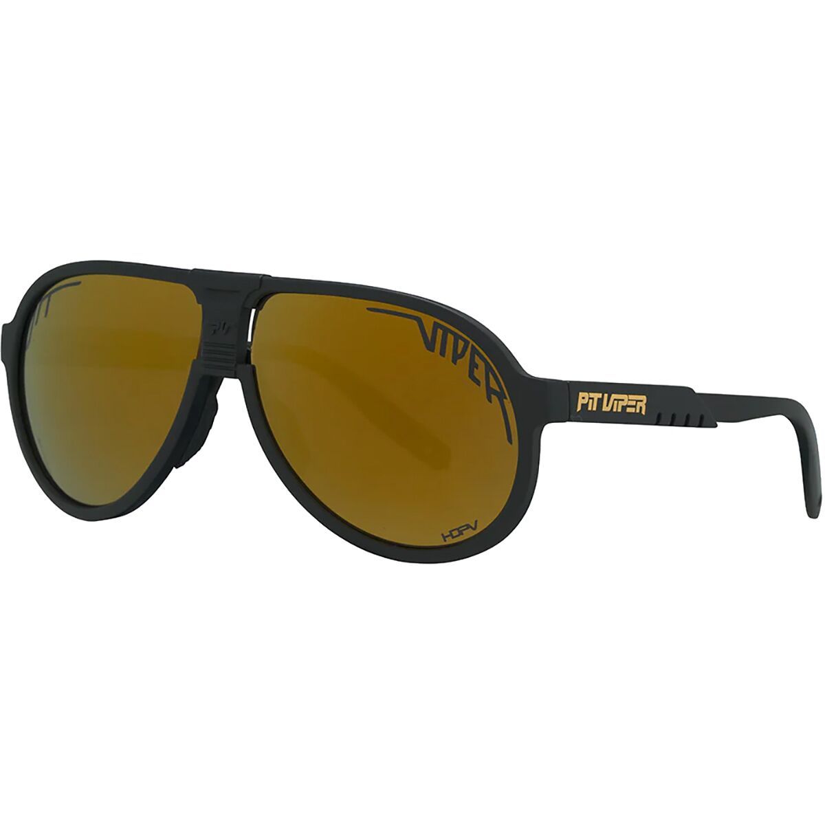 Image of Pit Viper The Jethawk HDPV Polarized Sunglasses Exec HDPV Polarized Gold, One Size