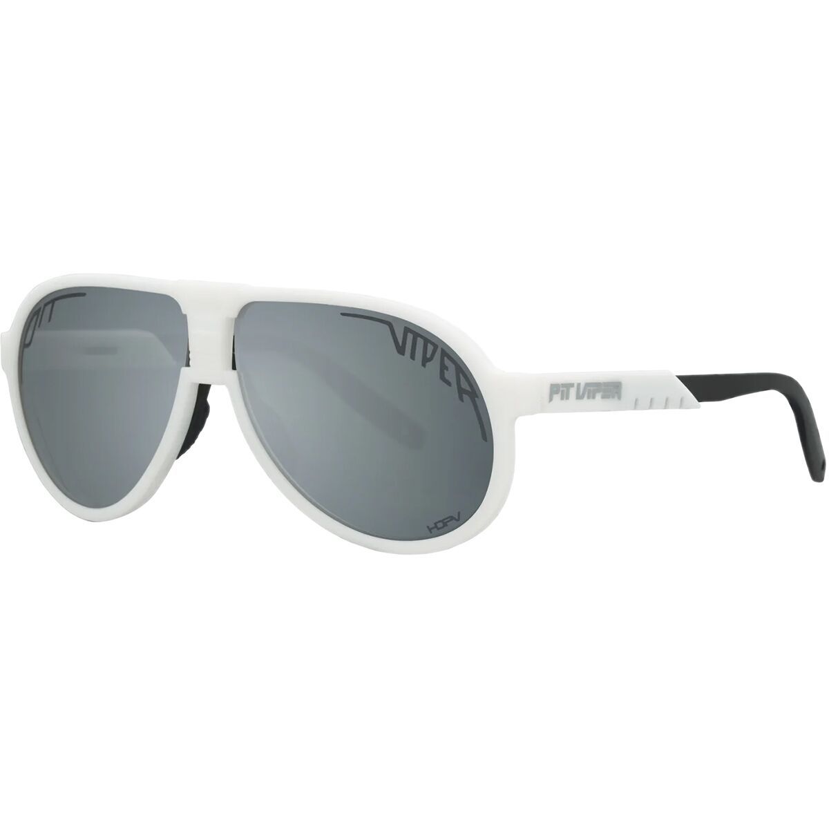 Image of Pit Viper The Jethawk HDPV Polarized Sunglasses Miami Nights HDPV Polarized Silver, One Size