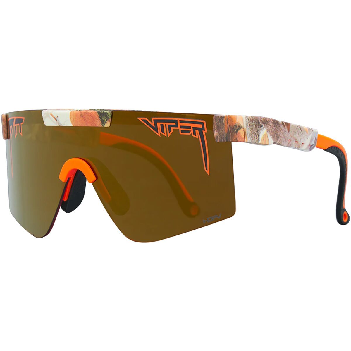 Image of Pit Viper The Original HDPV Polarized Sunglasses Actualbush HDPV Polarized Gold, Wide