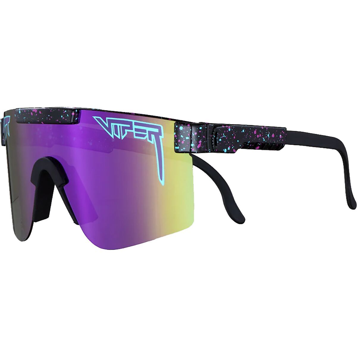 Image of Pit Viper The Original HDPV Polarized Sunglasses Midnight HDPV Polarized Purple, Wide