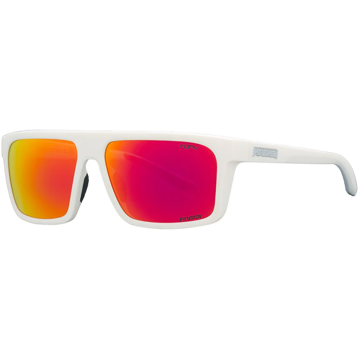 Image of Pit Viper The Turboshaft HDPV Polarized Sunglasses Miami Nights HDPV Polarized Red, One Size