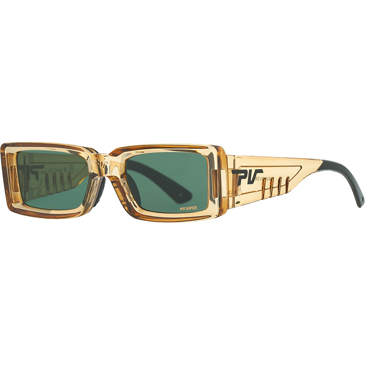 Image of Pit Viper The Low Bones HDPV Polarized Sunglasses The Nude Beach/HDPV Polarized Blue-Green, One Size