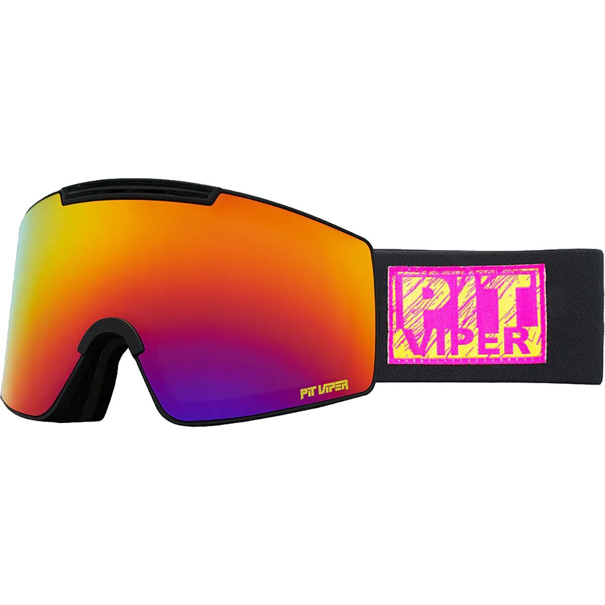 Image of Pit Viper The Proform Goggle The Hot Box/Sunset/Yellow Snow, One Size