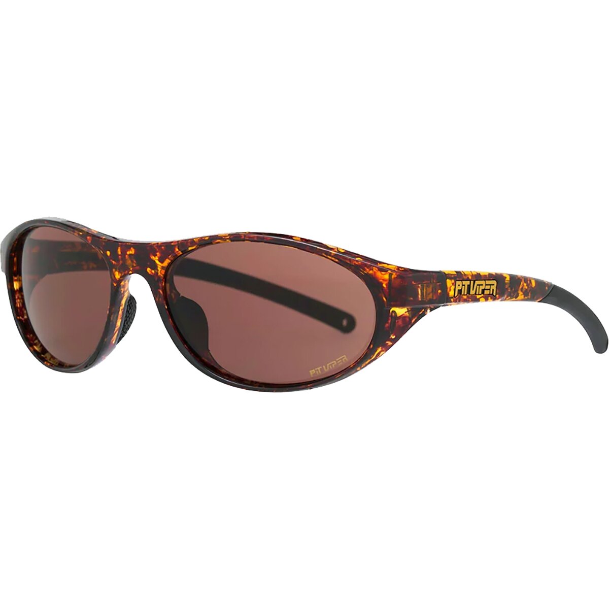Image of Pit Viper The Hawksbill Altimeter Sunglasses Brown, One Size