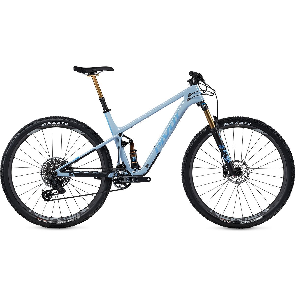 Image of Pivot Mach 4 SL Pro X0 Transmission Mountain Bike Ice Blue, M