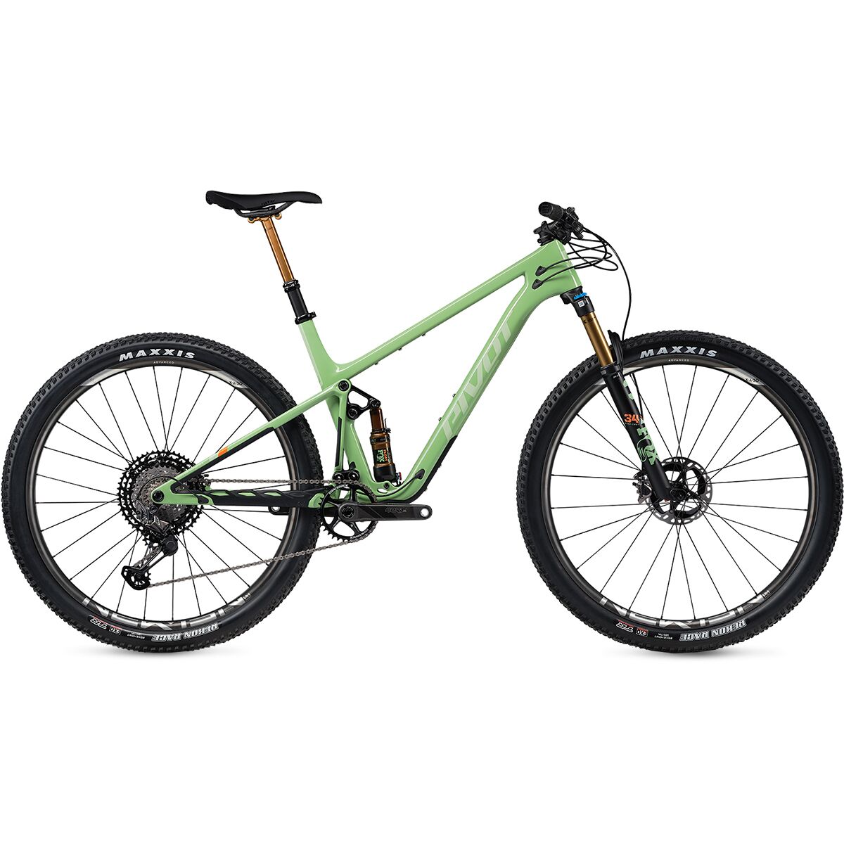 Pivot Pivot Mach 4 SL Team XTR Carbon Wheel Mountain Bike Sea Foam Green, L