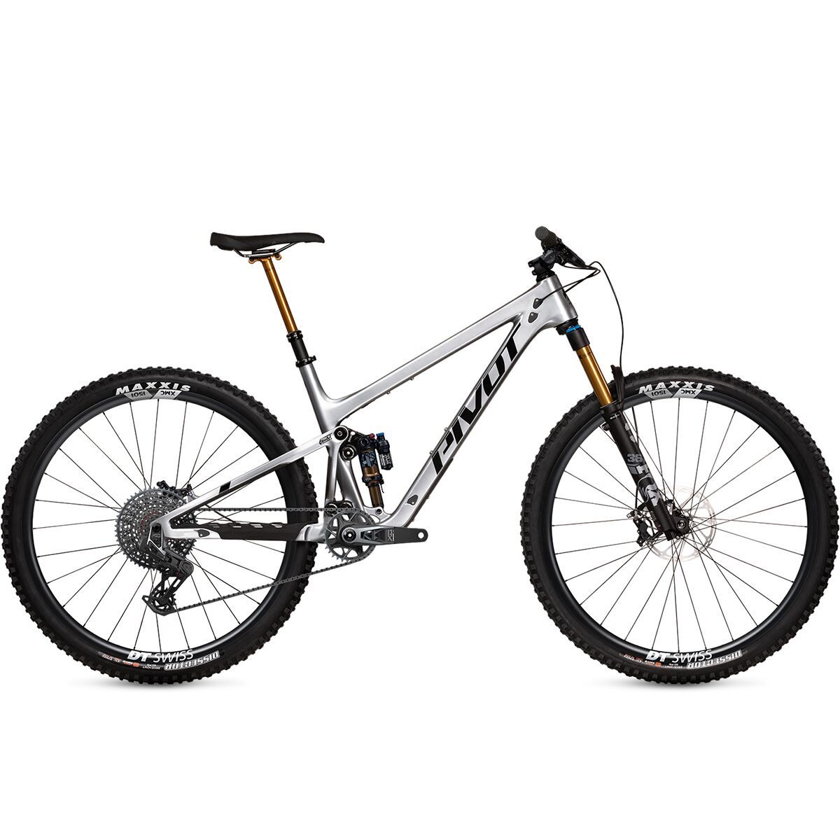 Image of Pivot Trail 429Pro X0Transmission Enduro CarbonWheel Mountain Bike Silver Metallic, M