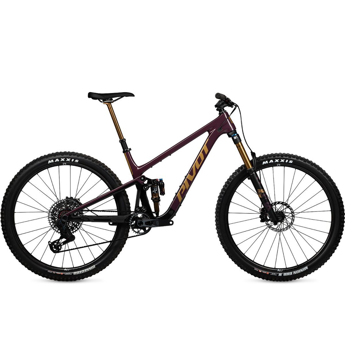 Image of Pivot Trailcat LT Pro X0 Transmission Carbon Wheel Mountain Bike Dr. Purple, L