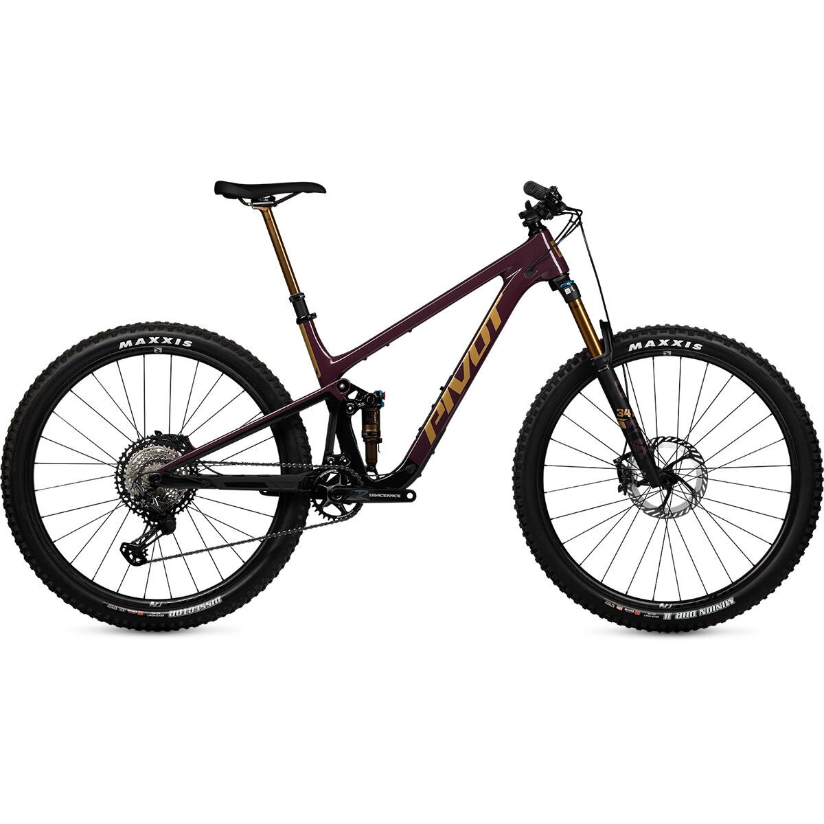 Image of Pivot Trailcat SL Pro XT/XTR Carbon Wheel Mountain Bike Dr. Purple, L