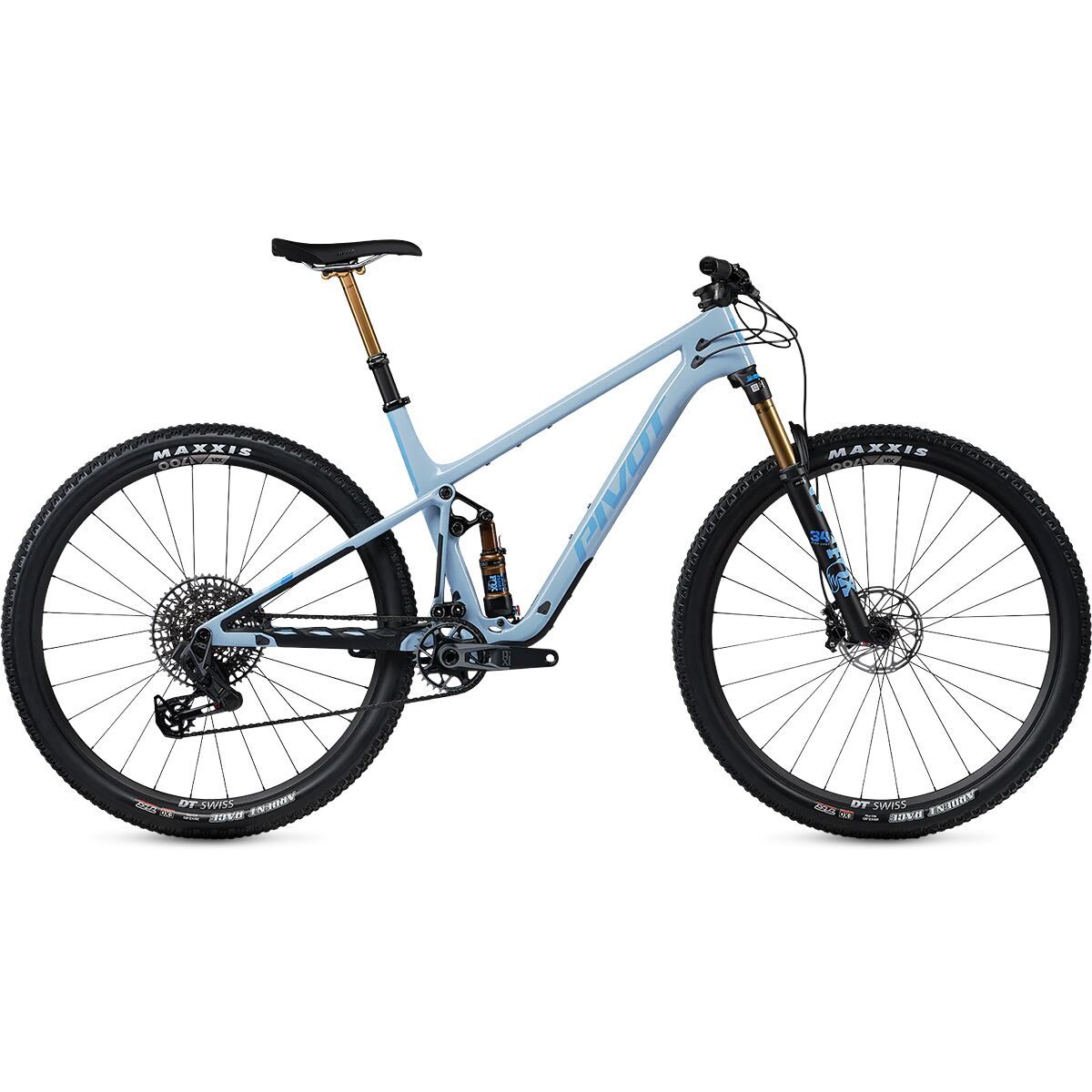 Image of Pivot Mach 4 SL Pro X0 Transmission Neo Mountain Bike Ice Blue, L