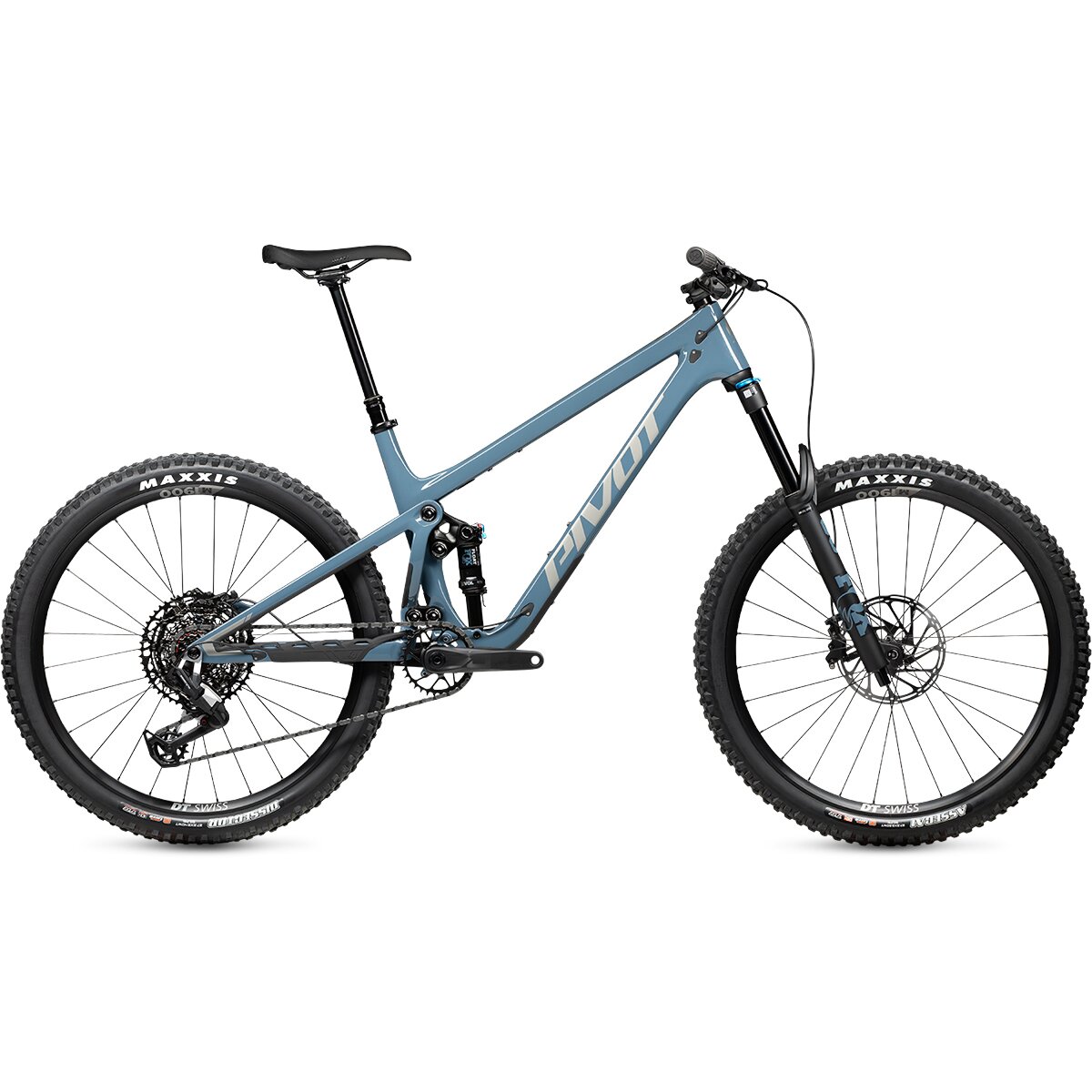Image of Pivot Shadowcat Eagle 70/90 Brunch Ride Carbon Wheel Mountain Bike Blue Mirage, L