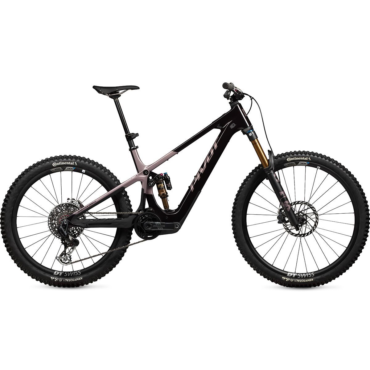 Pivot Pivot Shuttle AMP'd Team XX Transmission E-Bike Burgandy Berry Freeze, S