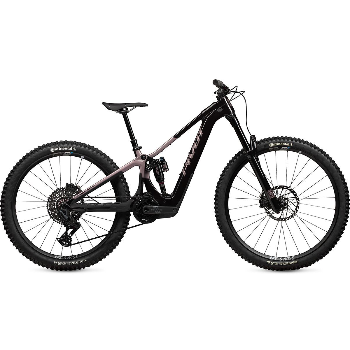 Image of Pivot Shuttle AMP'd Team XX Transmission E-Bike Burgandy Berry Freeze, S