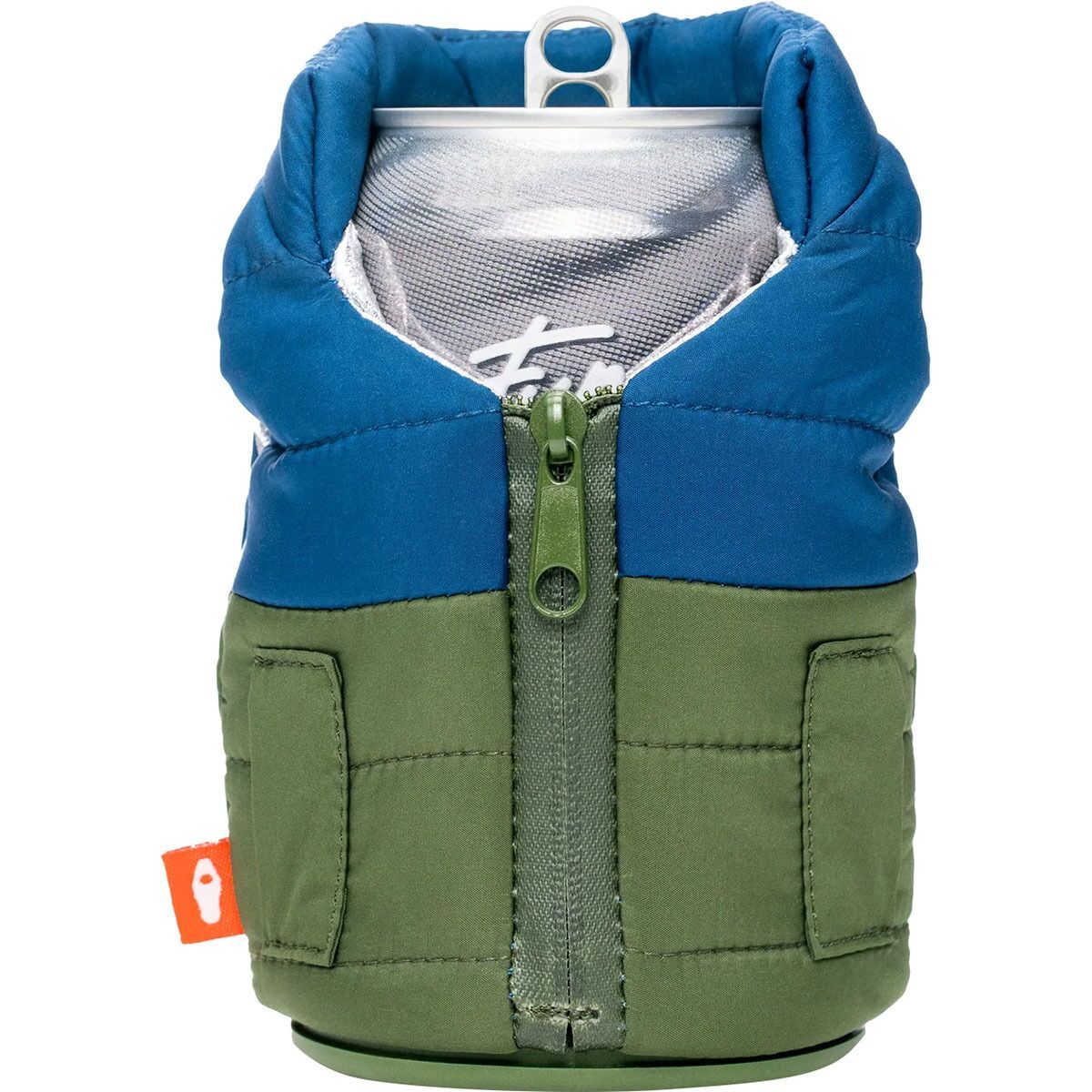 Puffin Drinkwear The Puffy Vest Olive Green/Sailor Blue, One Size