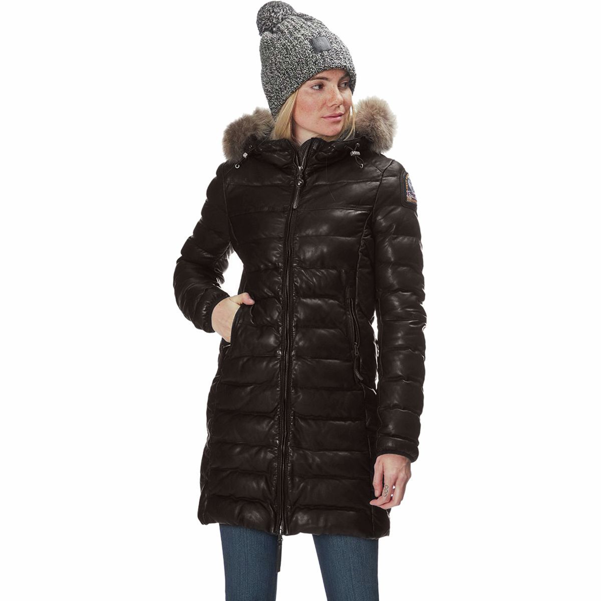 Parajumpers Demi Leather Insulated Jacket - Women's Bush, M