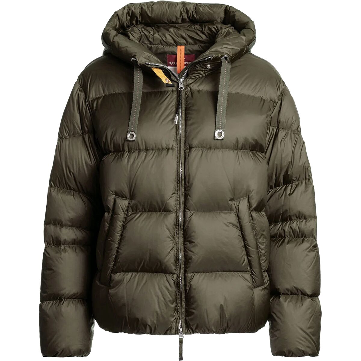 Image of Parajumpers Tilly Hooded Down Jacket - Women's Olive Grey, L