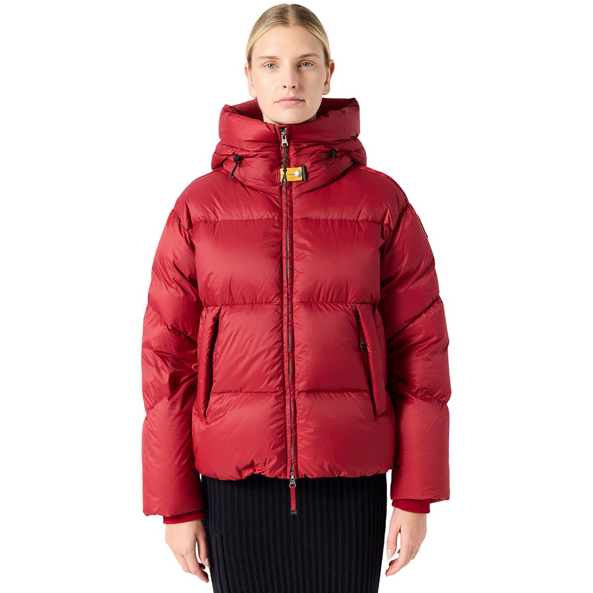 Image of Parajumpers Vania Hooded Down Jacket - Women's Rio Red, M