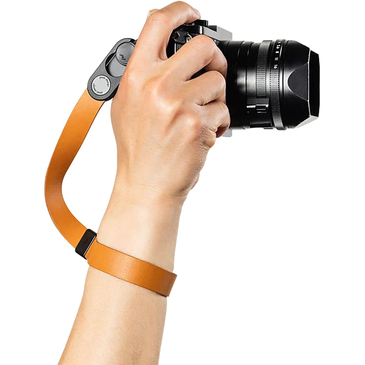 Image of Peak Design Cuff Leather Wrist Camera Strap Amber, One Size