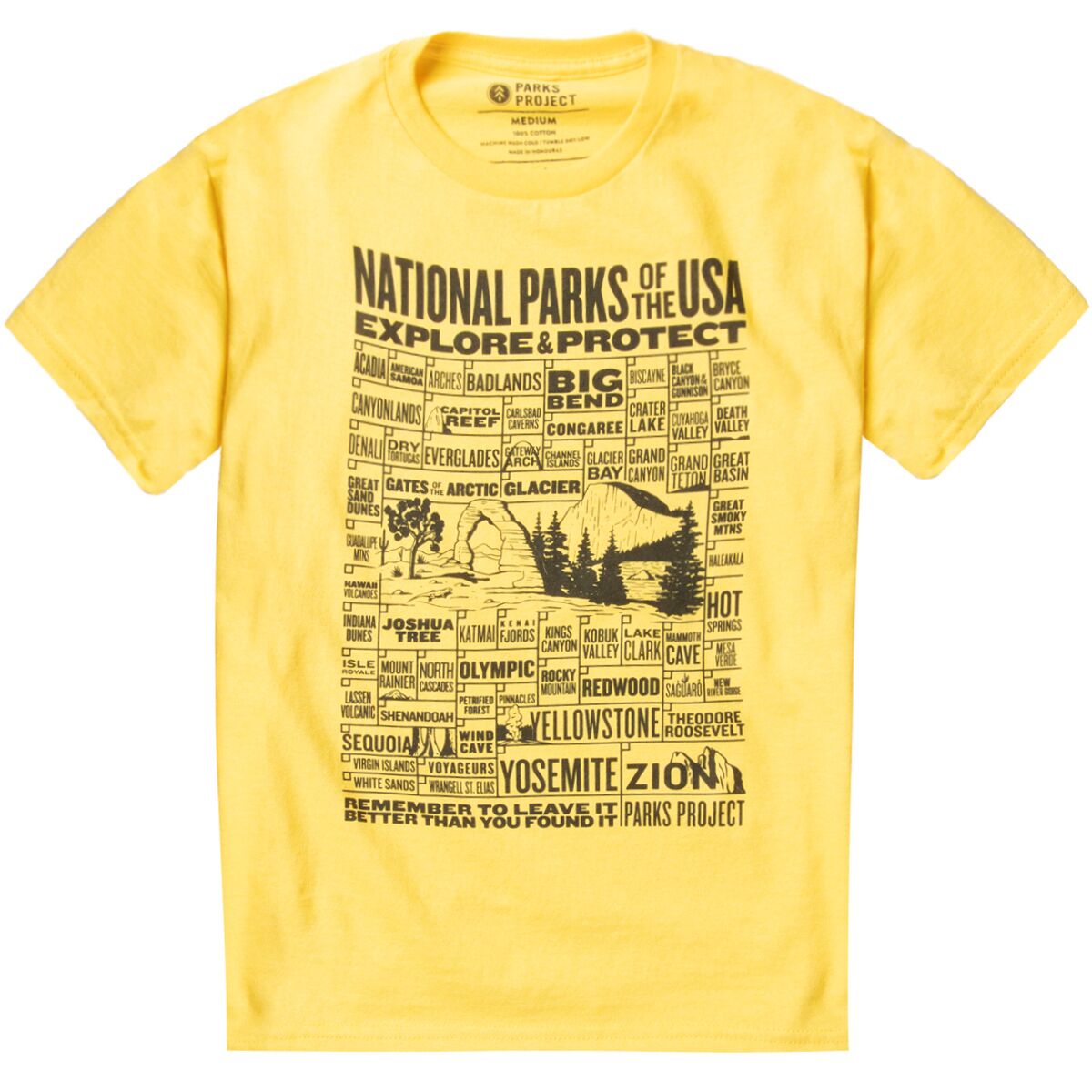 Parks Project National Parks of the USA Checklist T-Shirt - Kids'