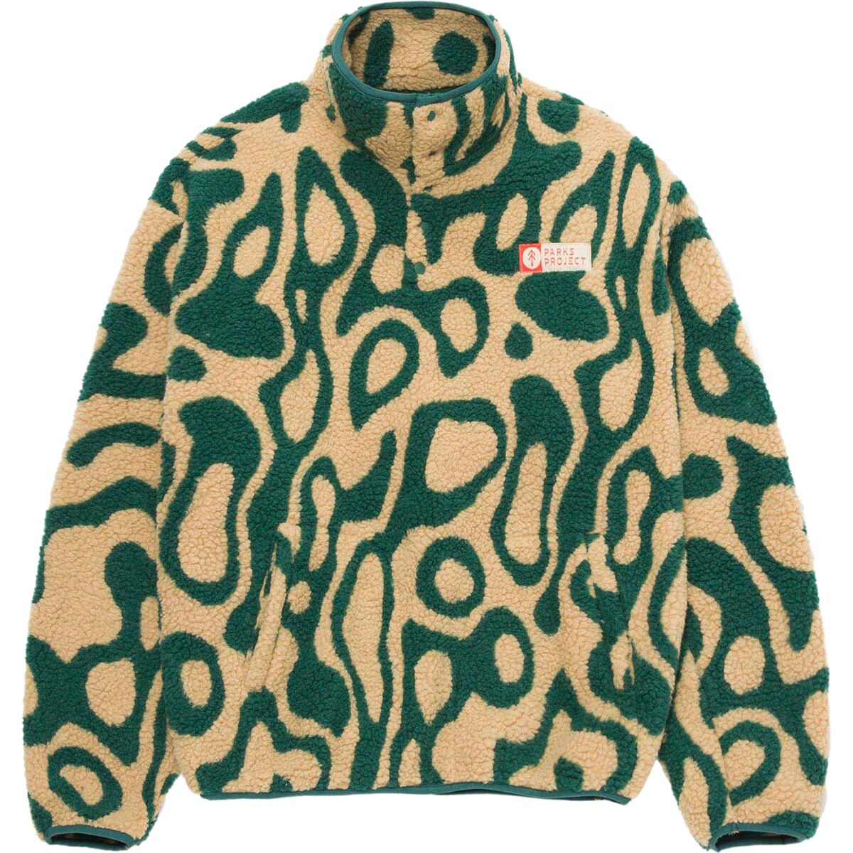 Image of Parks Project Geysers Trail Fleece Green, XXL