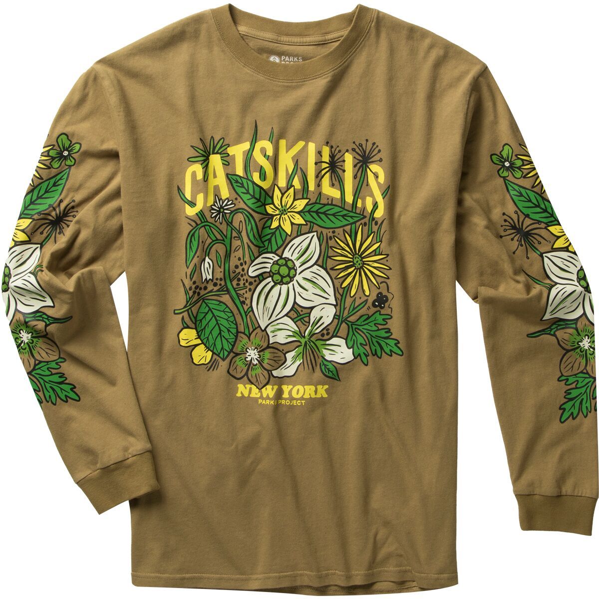 Parks Project Parks Project Catskills Flower Patch Long-Sleeve T-Shirt Brown, M