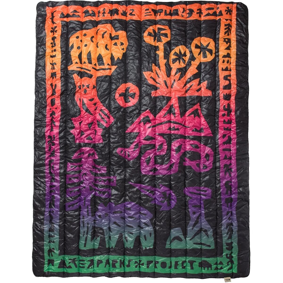 Parks Project National Parks Woodcuts Recycled Camp Blanket