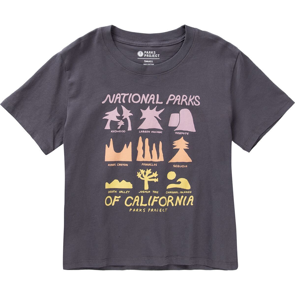 Image of Parks Project California Icons Boxy T-Shirt - Women's Black, L