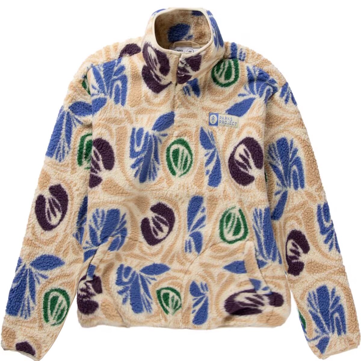 Parks Project Parks Project Wonderland Trail High Pile Fleece Purple Cream, S