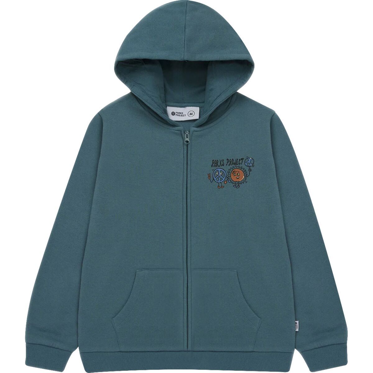 Parks Project Let's Adventure Full-Zip Hoodie - Kids' Dusty Teal, XL