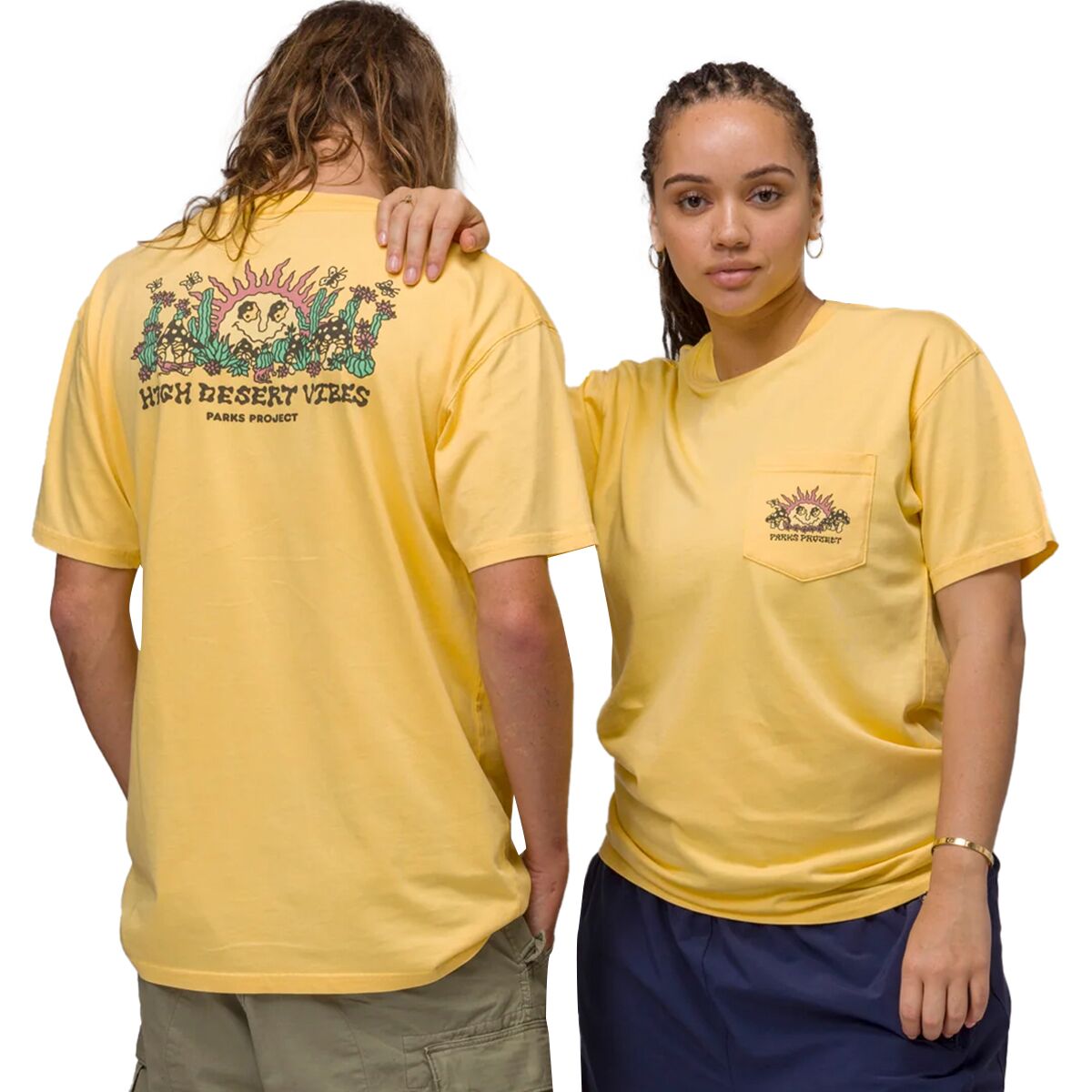 Parks Project Parks Project High Desert Vibes Sun Pocket T-Shirt Marigold, XL