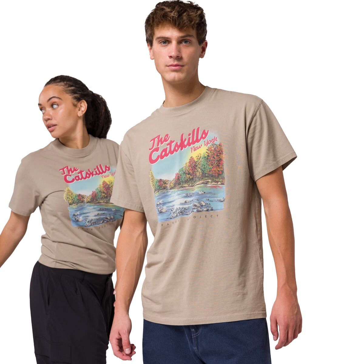 Parks Project Catskills Vintage T-Shirt Mushroom Grey