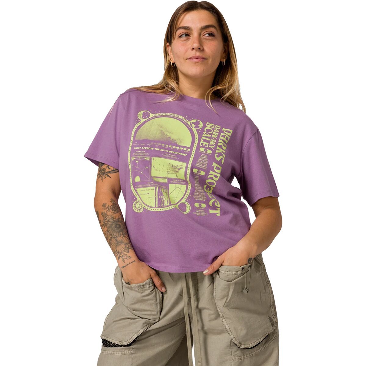 Parks Project Dark Sky Checklist Relaxed T-Shirt - Women's Vintage Plum, S