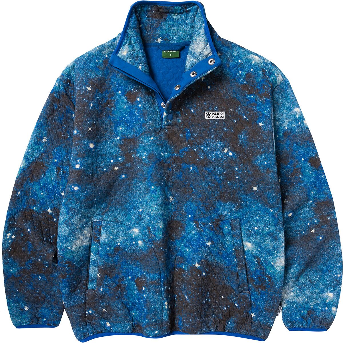 Image of Parks Project Joshua Tree Dark Sky Quilted Pullover Blue, S