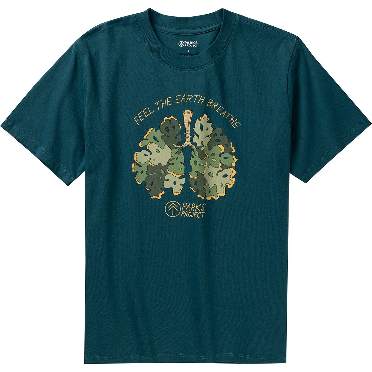 Parks Project Parks Project Lichens Breathe Relaxed T-Shirt - Women's Pacific Blue, XS