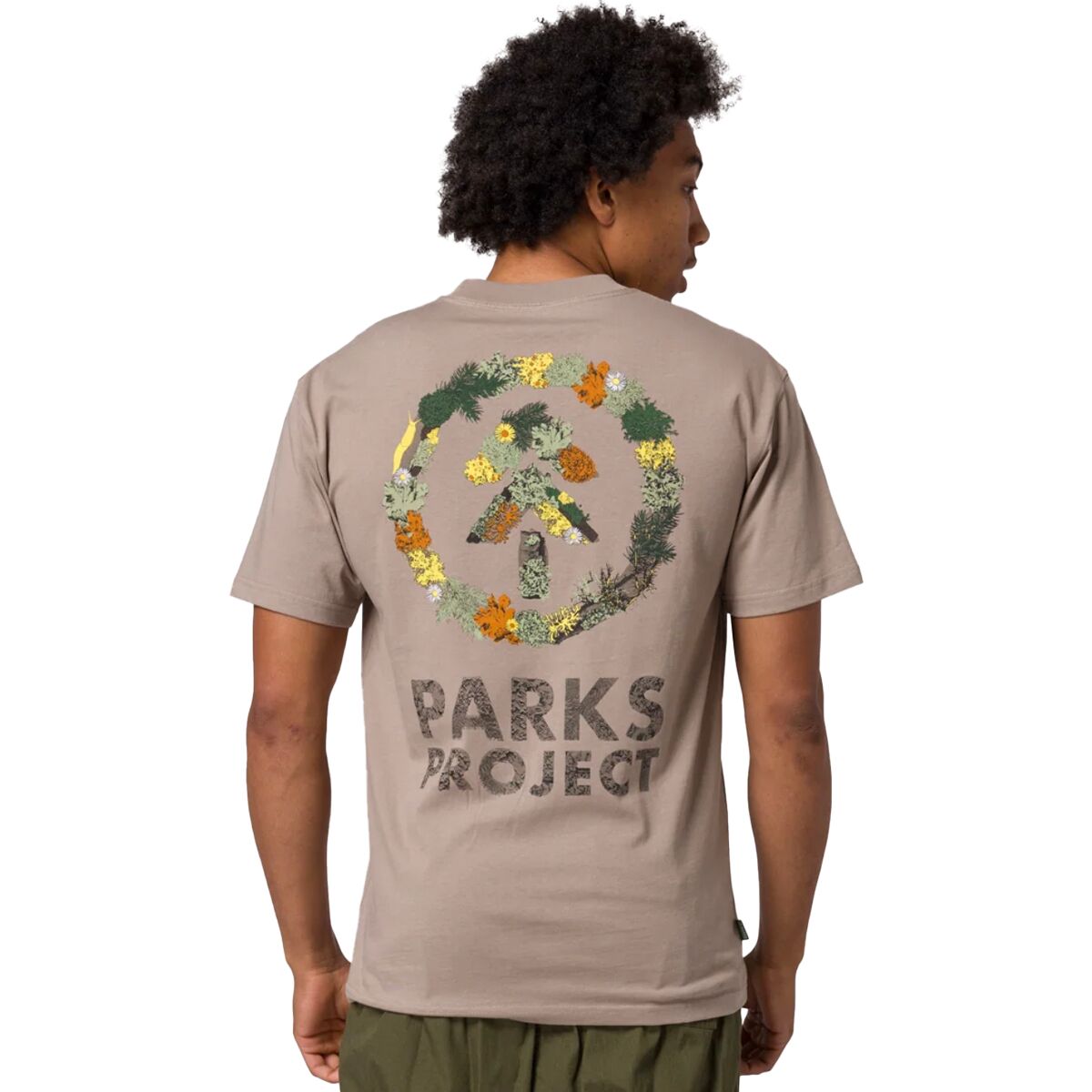 Parks Project Parks Project Forest Forager Logo T-Shirt - Men's Mushroom Grey, M