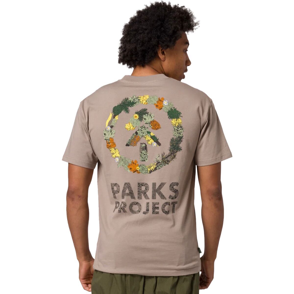 Parks Project Forest Forager Logo T-Shirt - Men's Mushroom Grey, XXL