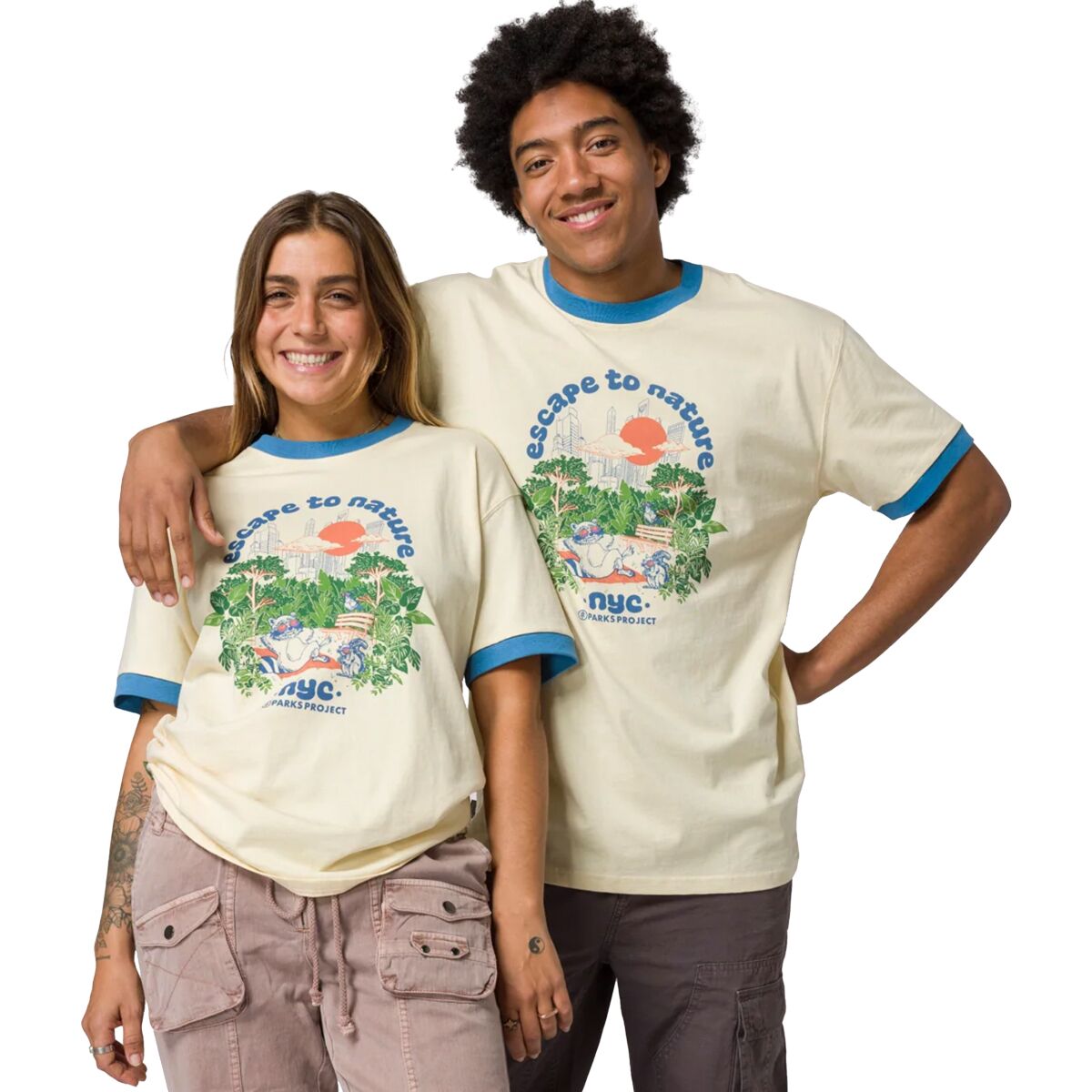 Parks Project Parks Project NYC Escape T-Shirt Natural, S