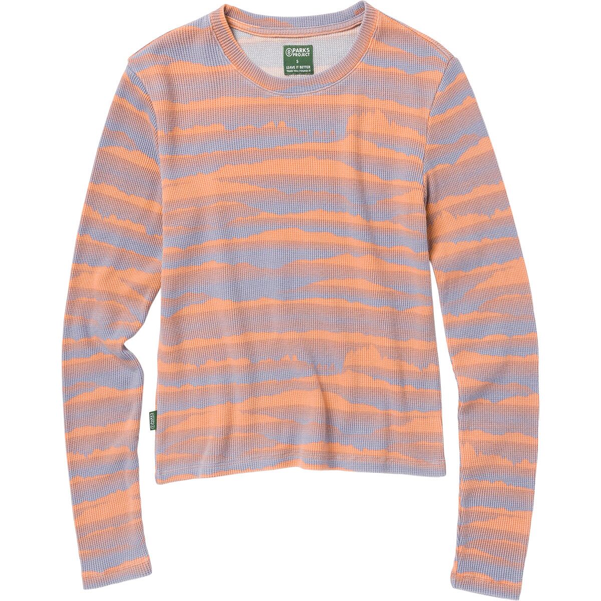 Image of Parks Project Smoky Mtn Haze Mini Waffle T-Shirt - Women's Multi Color, L