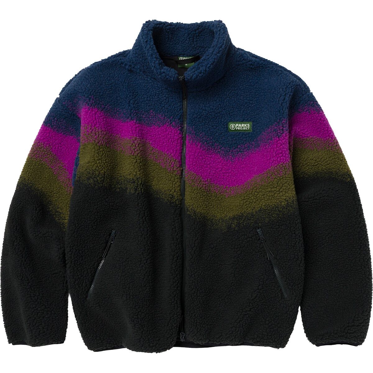 Image of Parks Project Borealis High Pile Fleece Jacket Multi Color, L