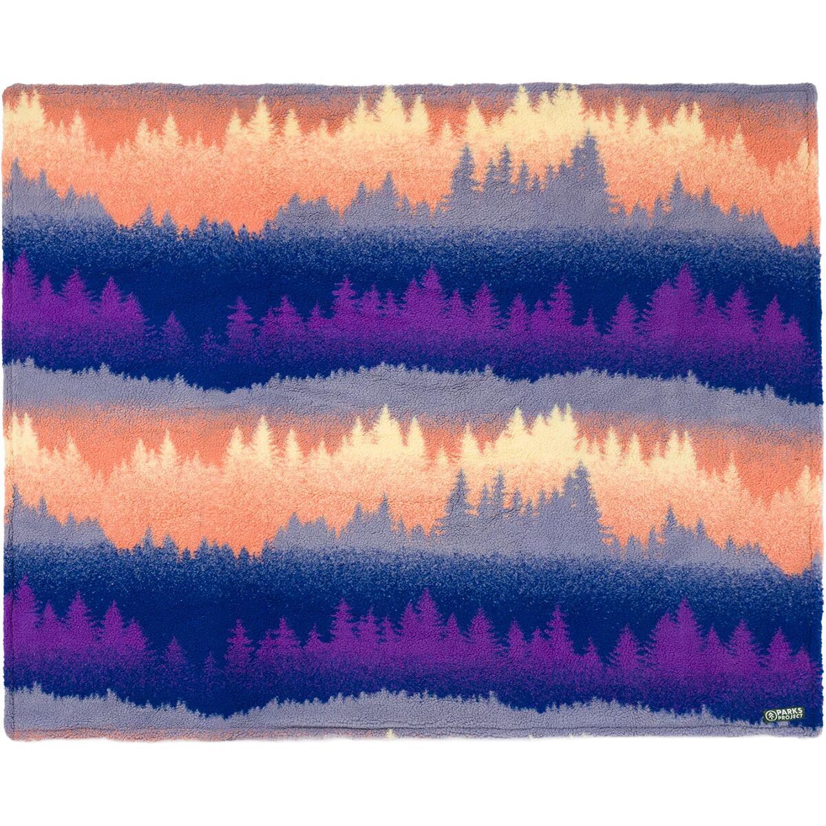 Image of Parks Project Smoky Mtn. Haze Fleece Throw Multi Color, One Size