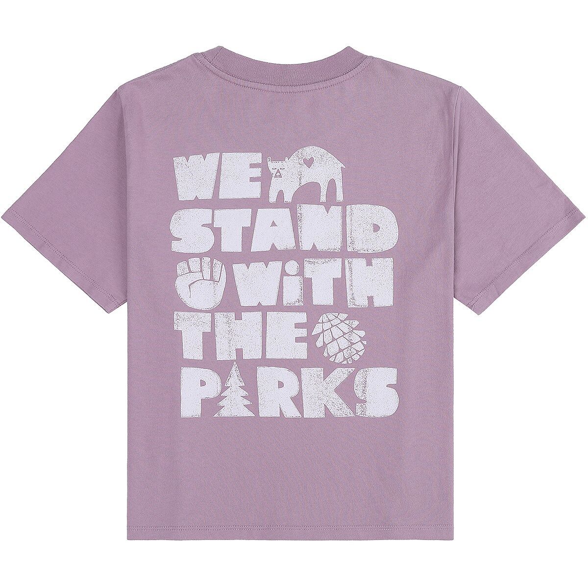 Image of Parks Project Stand With Parks Boxy T-Shirt - Women's Mauve Orchid, M