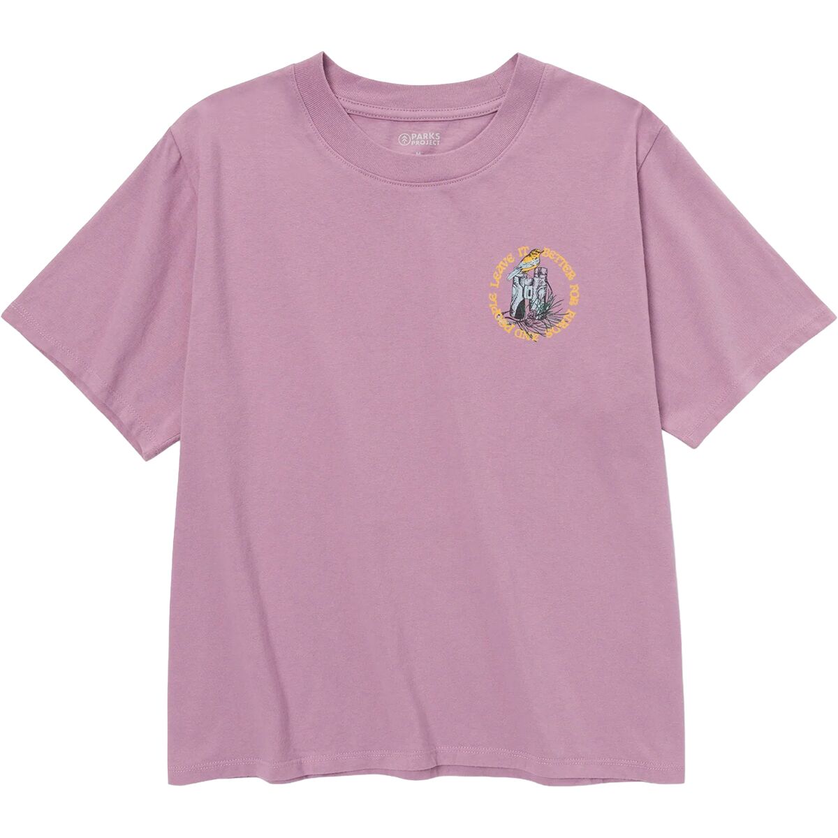 Image of Parks Project x Audubon Classic T-Shirt - Women's Mauve Orchid, S
