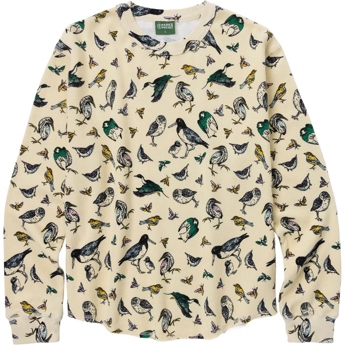 Image of Parks Project x Audubon Waffle Long-Sleeve T-Shirt - Women's Marshmallow, L