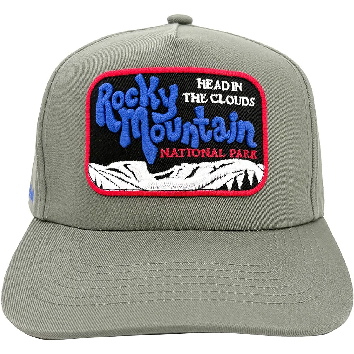 Image of Parks Project Rocky Mountain Vintage Patch Hat Green, One Size