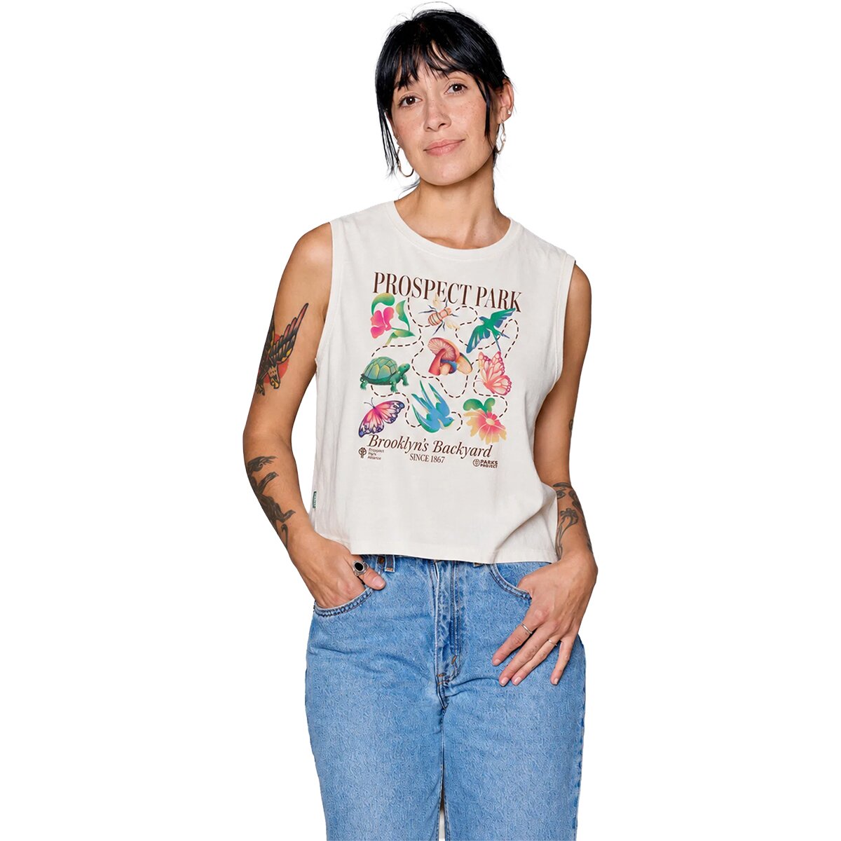 Parks Project Parks Project x Prospect Park Alliance Brooklyn's Backyard Tank - Women's Raw Natural, S