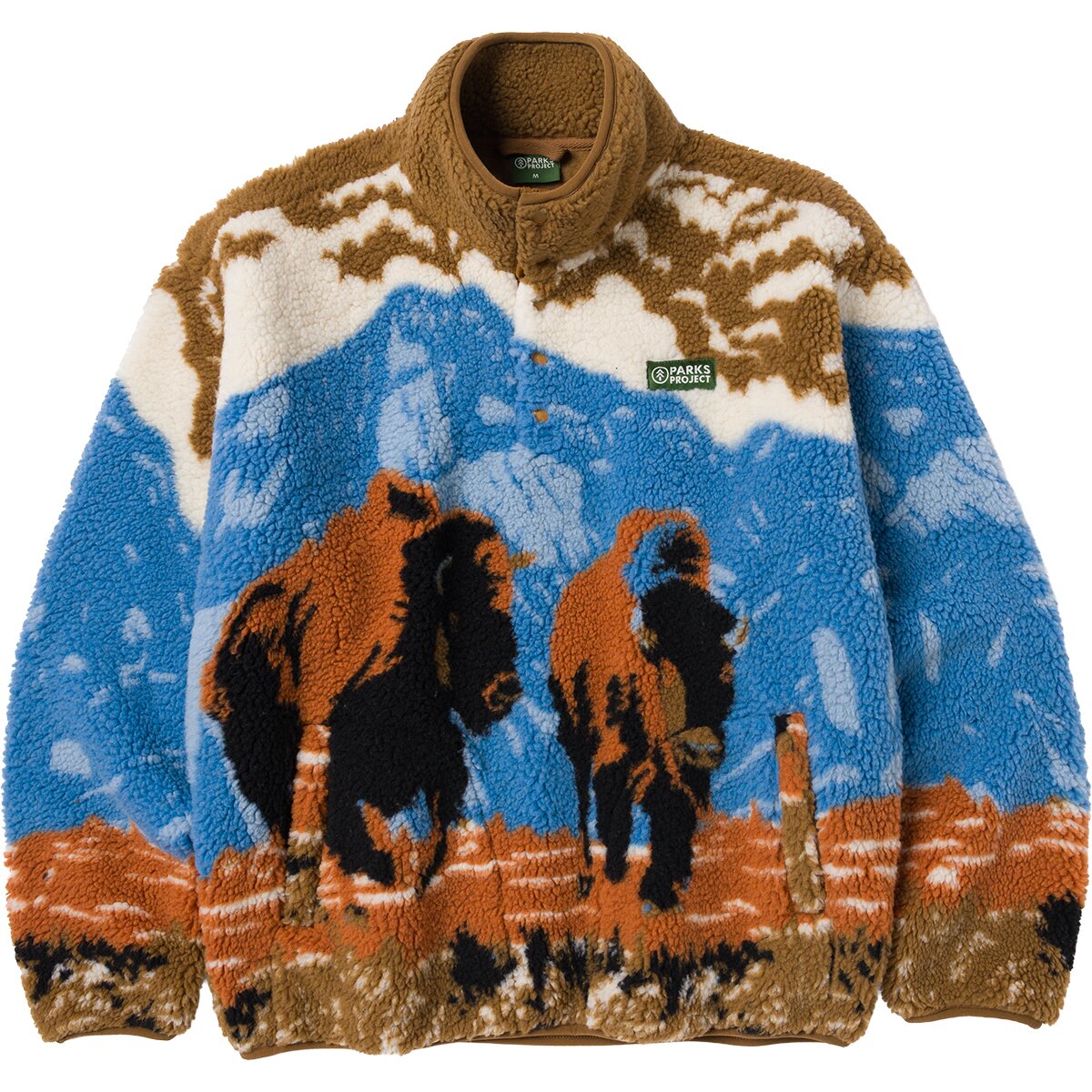 Image of Parks Project Bison Bellows High Pile Fleece Multi Color, XL