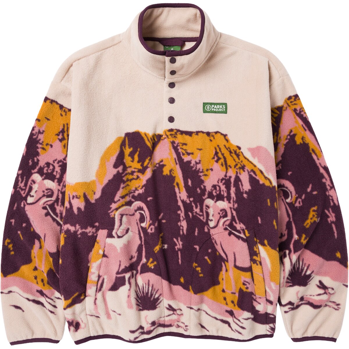 Image of Parks Project Zion Views Trail Fleece Jacket Purple, L